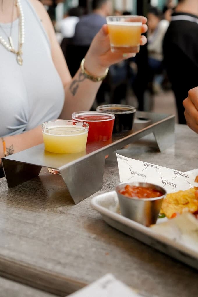 Palette de dégustation de bières de microbrasseries québécoises