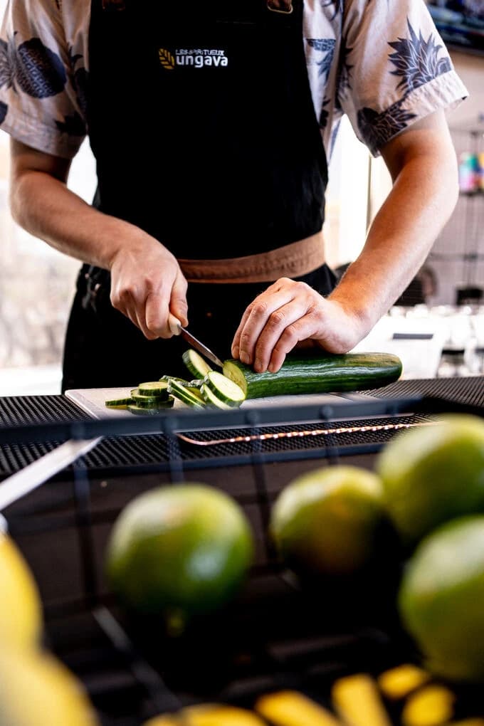 Chef du Balthazar en préparation en cuisine